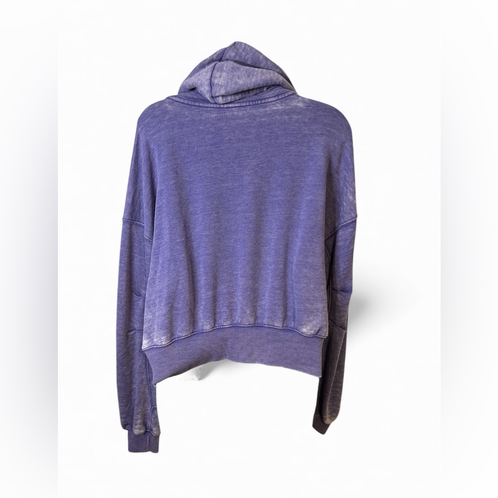 Free people blue burnout hoodie - Picture 3 of 7